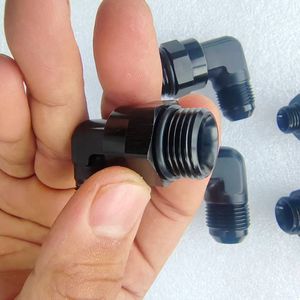 أسود 90 درجة AN6 AN8 AN10 AN12 بانجو خرطوم مطاطي نهاية مع أورب بانجو الذكور الترباس - Product Image 4