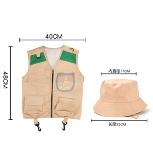 <span class=keywords><strong>Disfraz</strong></span> <span class=keywords><strong>de</strong></span> Explorador para Niños con Chaleco y Sombrero, Chaleco <span class=keywords><strong>de</strong></span> Carga Safari y Kit <span class=keywords><strong>de</strong></span> Aventura al Aire Libre para Niños, Disfraces para Juegos <span class=keywords><strong>de</strong></span> Simulación - Product Image 3