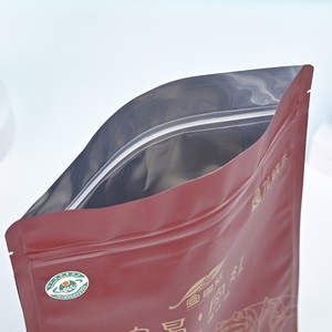 250 g fond carré sachet thé aliments mat feuille d'emballage sac en plastique - Product Image 4