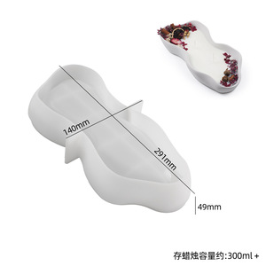 Silicone Mold Irregular Shape <b>Candle</b> Boat DIY <b>Candle</b> Making Reusable Mold For Craft Projects - Product Image 5