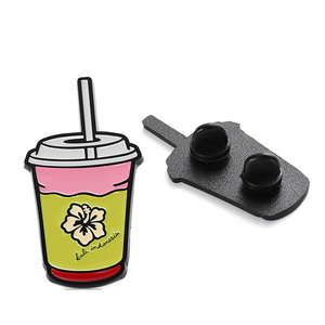 Tùy Chỉnh Vàng Kim Loại Trà Sữa Cup Hình Dạng Của <span class=keywords><strong>Apple</strong></span> Logo Tráng Epoxy Mềm Men Ve Áo <span class=keywords><strong>Pin</strong></span> Huy Hiệu Nhà Sản Xuất Men Pins - Product Image 4