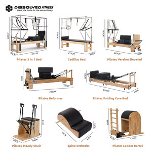 Machine de réformateur Pilates en aluminium pliable Portable à vendre équipement de lit de Fitness de <span class=keywords><strong>Yoga</strong></span> d'entraînement à la maison avec sac de transport - Product Image 4