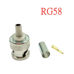 BNC nam uốn Loại kết nối cho hệ thống CCTV nữ Coupler nối BNC RG58/RG59/RG6 bán buôn - Product Image 3