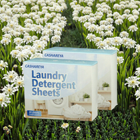 Nouveauté CASHAREYA : Tablettes de lessive écologiques biodégradables, feuilles de détergent solides jetables, 50%-80% d'ingrédients actifs