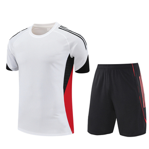 Uniformes de Fútbol de Verano, Conjunto de Entrenamiento de Manga Corta, Jersey 25/26 Manchester, Transpirable, de Poliéster, Secado Rápido, Cuello Redondo, Unisex - Product Image 4