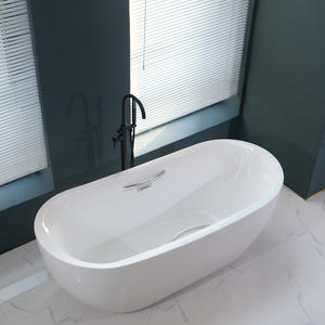 Longstar Acrylique Scandinave Netflix Bain Ovale Autoportant Intérieur Grand Espace Hôtel Bed And Breakfast Clubhouse Project - Product Image 4