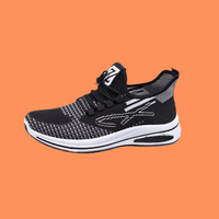 Zapatillas Deportivas Casuales para Hombre, Transpirables, con Cordones, Diseño Color-Blocking, Cómodas, Antideslizantes, con Parte Superior de Tejido Fly Knit, para Otoño