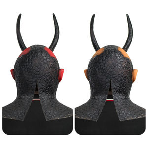 Venta <span class=keywords><strong>al</strong></span> por mayor Halloween Carnival Scary Ghost Mask Demon Screaming Horned Devil Mask Adult Ghost Face Máscara de látex - Product Image 5