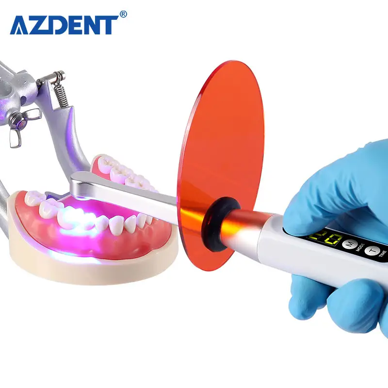 Lâmpada de cura LED de luz de cura dentária de resina composta de cura por 1 segundo sem fio