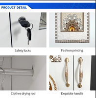 Armoire de rangement en acier durable pour vêtements, avec étagères, personnalisation OEM, mobilier de stockage commercial en gros