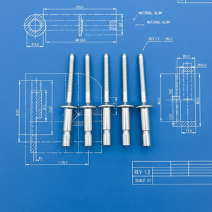 Rivets aveugles Anlock In-bolt Mono en acier, tête ronde, 1/4 po, zingués, longueur 14 mm et 20 mm, classe 12 - Product Image 4