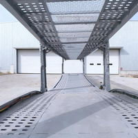 Semi-remorque à double étage pour 8 voitures, 17,1 m, avec essieu extensible et élévateur hydraulique, en fer, directement de l'usine chinoise