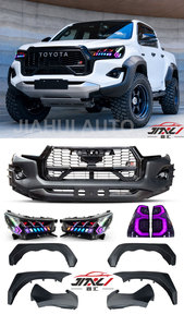 ชุดแต่งรอบคันสำหรับ Toyota Hilux Revo GR Sport Facelift พร้อมไฟหน้า RGB ไฟท้าย กันชนหน้า บังโคลน และกระจังหน้า - Product Image 2