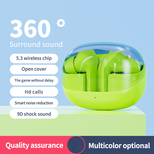 Factory Wholesale TWS Wireless Earbuds 5.3 360° Surround Sound Low Latency Gaming Earphones HD Call Noise Reduction