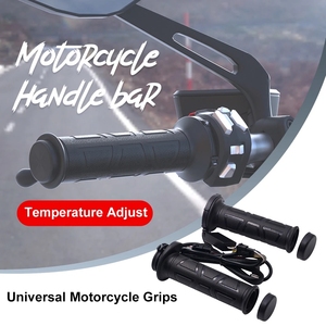 Poignées chauffantes électriques moulées <span class=keywords><strong>pour</strong></span> moto, <span class=keywords><strong>scooter</strong></span>, cyclomoteur, guidon 22 mm, réglables, <span class=keywords><strong>pour</strong></span> motocross - Product Image 2