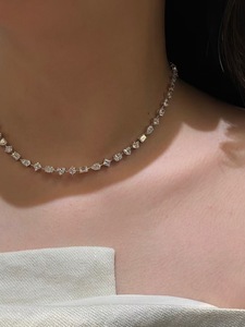 Collana con Diamante Coltivato in Laboratorio Certificato IGI, Taglio Smeraldo o a Pera, 5ct 10ct, <span class=keywords><strong>Oro</strong></span> 14k 18K, Purezza VVS, CVD, Ciondolo di Lusso per Donne - Product Image 3
