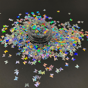 Xucai BL100 Series Fine Bio Glitter Powder Laser Silver Crafts para festivales Maquillaje Venta caliente Suministros de fiesta de plástico a granel - Product Image 5
