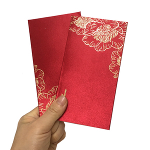 Phong bì đỏ Tết Nguyên đán, phong bì nhung đỏ đựng tiền mừng năm mới - Product Image 3