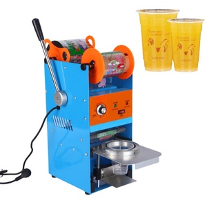 Electric Automatic Cup Sealing <b>Machine</b> for Yogurt Beverage and Milk <b>Tea</b> Cups Heat Sealing Easy Use Plastic Sealer - Product Image 1