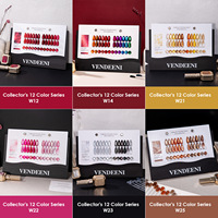 Kit de vernis à ongles gel 12 couleurs mini, étanche, en coffret cadeau, effet œil de chat, pailleté, couleur unie, gel scintillant effet diamant broyé