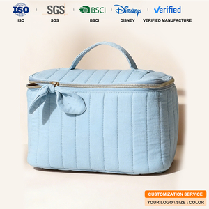 Neceser <span class=keywords><strong>de</strong></span> Belleza Acolchado <span class=keywords><strong>de</strong></span> Lujo Personalizado OEM, Elegante Bolsa <span class=keywords><strong>de</strong></span> Cosméticos con Diseño <span class=keywords><strong>de</strong></span> Rayas Acolchadas, Organizador <span class=keywords><strong>de</strong></span> Maquillaje, Bolsa <span class=keywords><strong>de</strong></span> Almacenamiento <span class=keywords><strong>de</strong></span> Cosméticos - Product Image 1