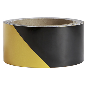 Màu vàng và màu đen an toàn signage in lĩnh vực ngoài trời ngầm Road cảnh báo nguy hiểm Băng PVC tầng đánh dấu Băng - Product Image 2