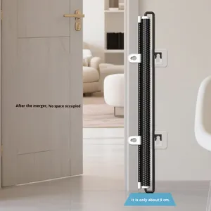 ประตูกั้นสุนัขหนีออกมารั้วสัตว์เลี้ยงพลาสติกแบบพับเก็บได้กันการกระโดดประตูทางเข้าสุนัขปุ่มแผงกั้นออก - Product Image 3