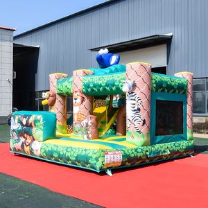 Petit château gonflable combiné, maison de saut commerciale, château gonflable pour sauter et glisser - Product Image 3