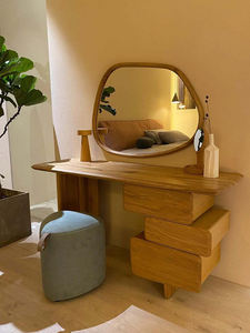 Meubles de chambre à coucher Mid Central Design <span class=keywords><strong>Coiffeuse</strong></span> Simple Nordique Table de Maquillage Armoire Style Français Wabi Sabi Tables de Robe Légères - Product Image 3