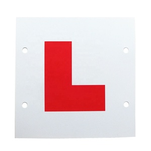 Plaques en plastique PVC pour moto, autocollant <span class=keywords><strong>de</strong></span> pilote L, avertissement <span class=keywords><strong>de</strong></span> sécurité automobile, nouvelle collection - Product Image 4