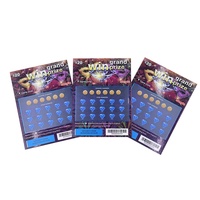 Cartes à gratter populaires personnalisées en carton pour sérigraphie, impression numérique, jeu de cartes à gratter, cartes de loterie en gros