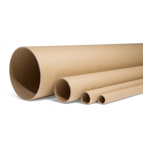 Tubo de Papel Kraft Industrial de 77 x 12T x 1000 mm con Tapones de Acero en Ambos Extremos, Alta Resistencia a la Compresión, Tubo de Envío, Exportación a Granel B2B - Product Image 1