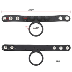 Silikon Snap Penis Ringe BDSM Bondage Cock Ringe Ball Stretcher Sexspielzeug für Männer - Product Image 5