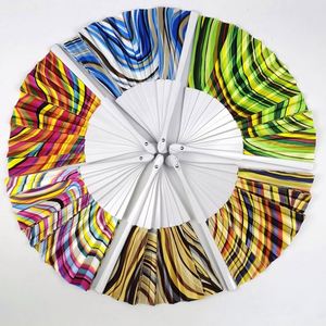 Abanico de Mano de Plástico Delicado de 23 cm, Personalizado, de Alta Calidad, con Impresión Personalizada, para Festivales, Bodas, Venta al por Mayor - Product Image 2