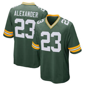 Maglia da Football Americano Cucita all'Ingrosso, Uniforme Maschile della Squadra, 12 Aaron Rodgers 17 Davante Adams - Product Image 3