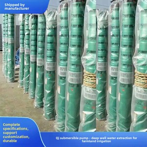 ปั๊มน้ำบาดาลเหล็กหล่อ 380V ปั๊มจุ่มสามเฟส ปั๊มน้ำไหลแรงสำหรับการเกษตร - Product Image 5