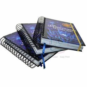 Easy Open A5 and A4 spiral personal agenda children's wire o notebook custom agenda printing