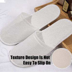 Pantuflas de Spa, Pantuflas Desechables Cerradas, Pantuflas Antideslizantes para Hombres y Mujeres, para Uso en Hoteles, Hogar e Invitados, Blancas - Product Image 5