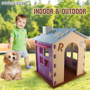 Nuevos productos ecológicos para mascotas 2025, venta al por mayor, jaulas gigantes para mascotas, casa de fácil montaje, modelo de bloques de construcción, producto <span class=keywords><strong>Eva</strong></span> a la venta - Product Image 3