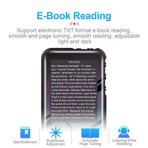 Reproductor MP3 Portátil con Pantalla Táctil Completa, Reproducción de Video, Libro Electrónico, Radio FM, Grabadora de Voz, Batería de Larga Duración, Directo de Fábrica - Product Image 3
