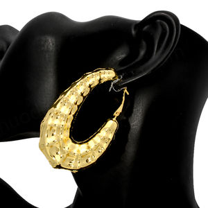 Pendientes de Mujer Estilo Hip Hop Africano, Joyería Chapada en Oro, Pendientes Largos - Product Image 5