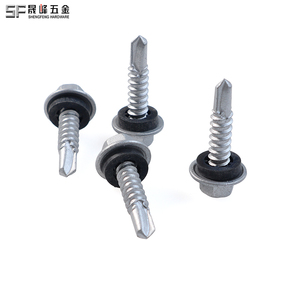 Arandela <span class=keywords><strong>hexagonal</strong></span> de acero al carbono, tornillos autoperforantes bimetálicos con arandela de EPDM, tornillo para techo, tornillo <span class=keywords><strong>autoperforante</strong></span> <span class=keywords><strong>hexagonal</strong></span> - Product Image 5