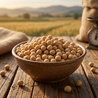 Soja jaune séché biologique non-OGM riche en protéines, qualité supérieure, nouvelle récolte 2025, 5 kg en vrac, Jilin Chine