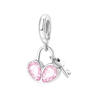 Colgantes de Plata de Alta Calidad con Diseño de Flor Romántica, de Aleación Plateada con Circones, para Niños, Estilo Lujoso y Moderno, Regalo Ideal - Product Image 5