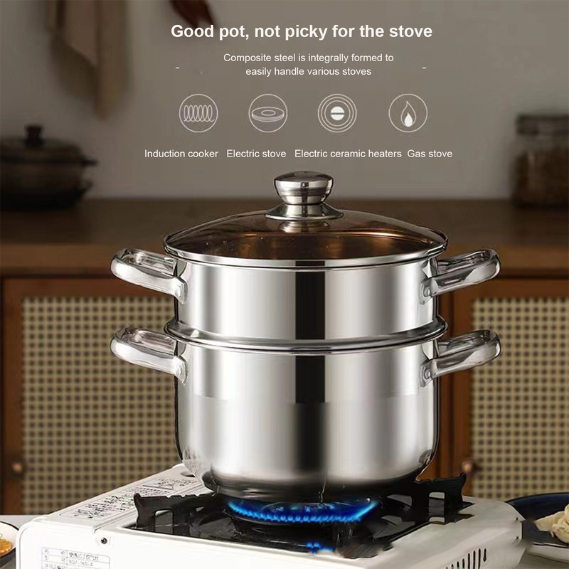 Durable Construction Steamer Pot Premium Quality