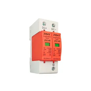 ZOII Electric NEW Popular PV T2 2P 20 40KA Surge protector spd dc 1000v