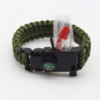 Bracelets Tactiques Multifonctionnels de Survie pour le Camping avec Équipement de Pêche, Imperméables et Portables pour Toutes les Saisons