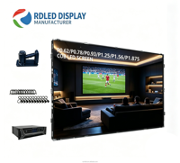 Panneau mural vidéo RDLED Micro COB LED 4K P0.9-P1.5 haute résolution HDR10+ 500-1000 Nits pour centre de contrôle intérieur