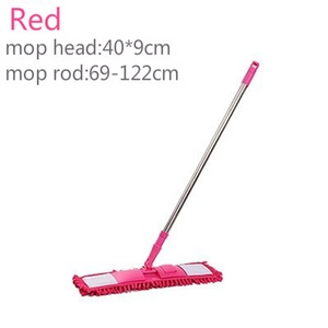 China hogar herramientas de Limpieza de piso azul limpiador de polvo paño de limpieza secado plano de la fregona cabeza fregona - Product Image 5