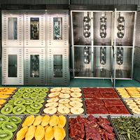 Déshydrateur alimentaire commercial en acier inoxydable à 144 plateaux, four de séchage industriel multi-niveaux pour fruits, légumes et viandes